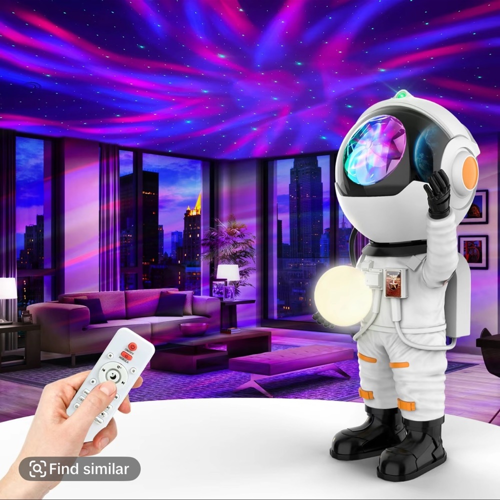 Astronaut ceiling LED lamp with 360° Rotation - Picture 6 of 6